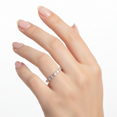 Pierścionek Moissanit Mercury - Złoto