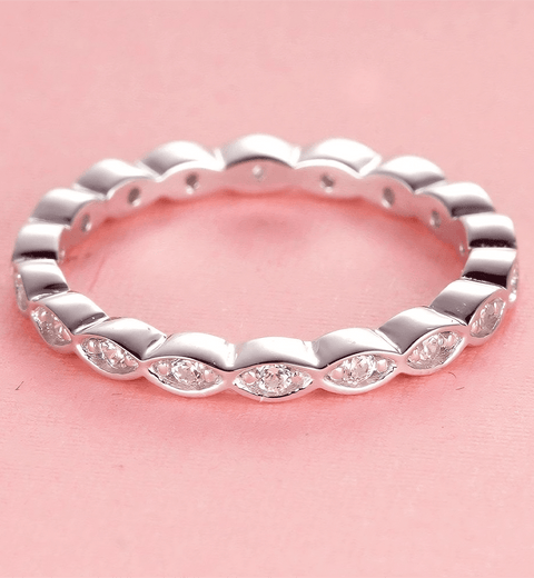 Pierścionek z moissanitem Arise