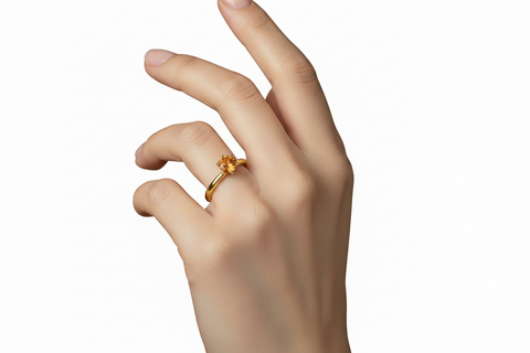 Moissanit Ring San Bélle Solara - Gold