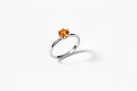 Pierścionek z moissanitem San Bélle Solara - Srebrny