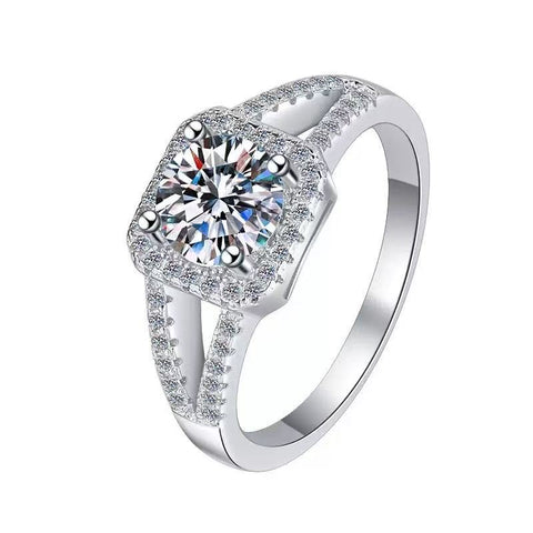 Pierścionek Moissanit Glamour