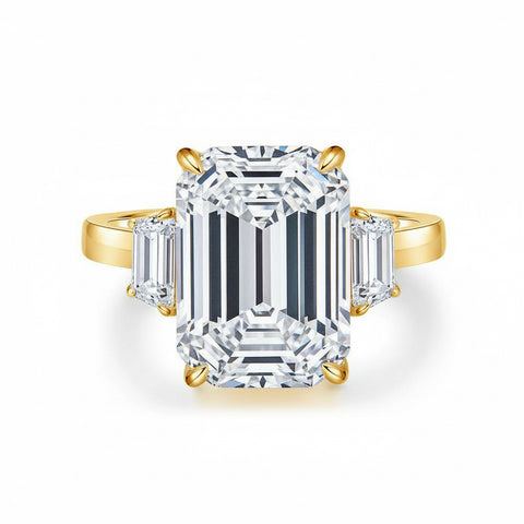 Moissanit-Pierścionek Royal – Złoto