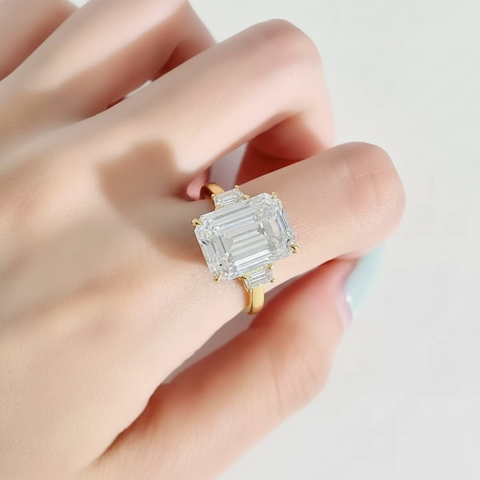 Moissanit-Pierścionek Royal – Złoto