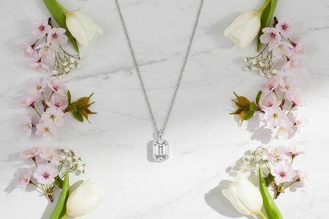 Naszyjnik moissanitowy Valio