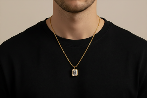 Moissanit Halskette Valio gold