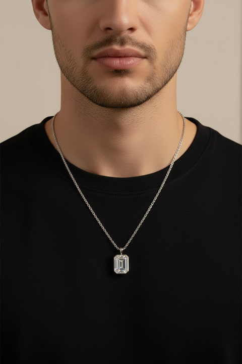 Naszyjnik moissanitowy Valio