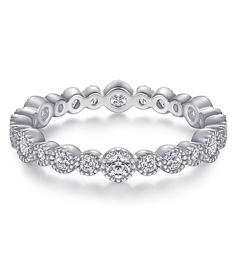 Pierścionek moissanit Emilia