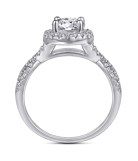 Pierścionek Moissanit Charm