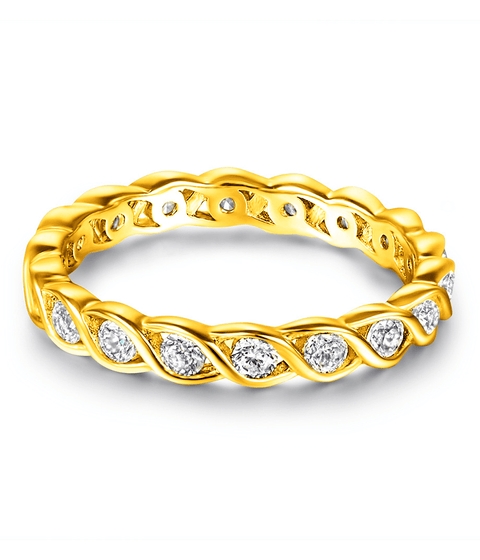 Moissanit Ring Jade - Gold