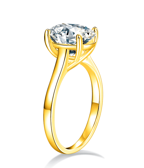 Pierścionek Moissanit Claire - Złoto