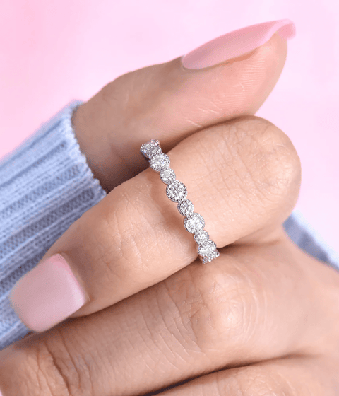 Pierścionek moissanit Emilia