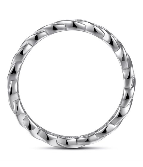 Pierścionek Moissanit Jadeit