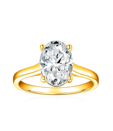 Pierścionek Moissanit Claire - Złoto