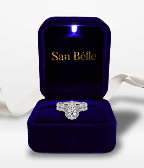 Zestaw pierścionków z moissanitem Jolie