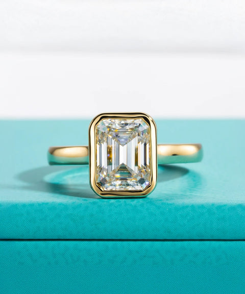 Pierścionek Moissanit Veliso - złoto