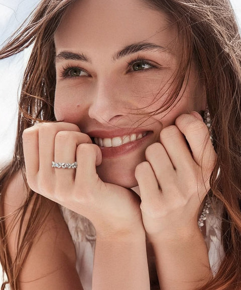 Pierścionek moissanitowy Liora