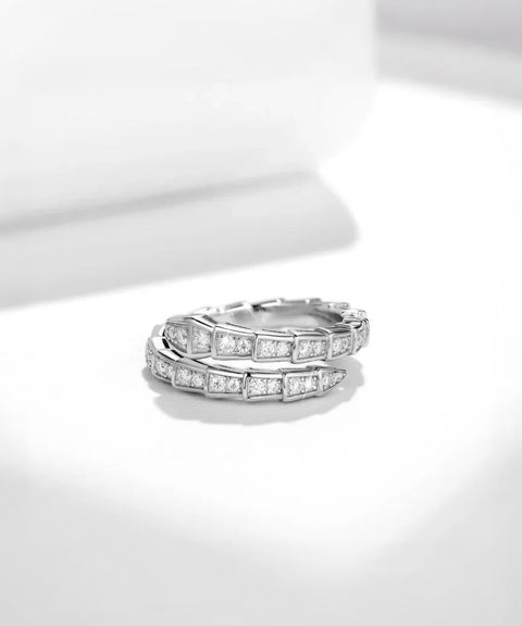 Pierścionek Moissanit Elysia - Złoty