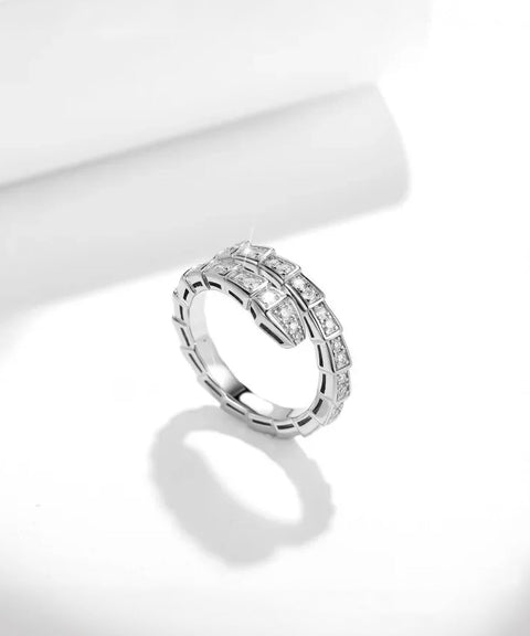 Pierścionek Moissanit Elysia - Złoty