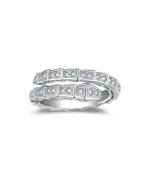 Pierścionek Moissanit Elysia - Złoty