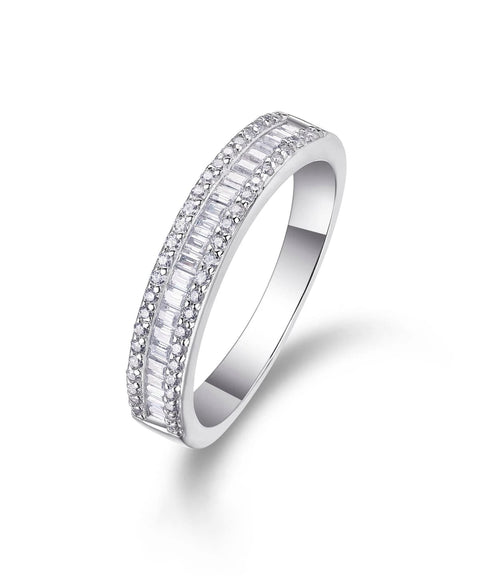 Pierścionek z moissanitem Lyra