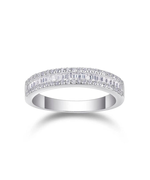 Pierścionek z moissanitem Lyra