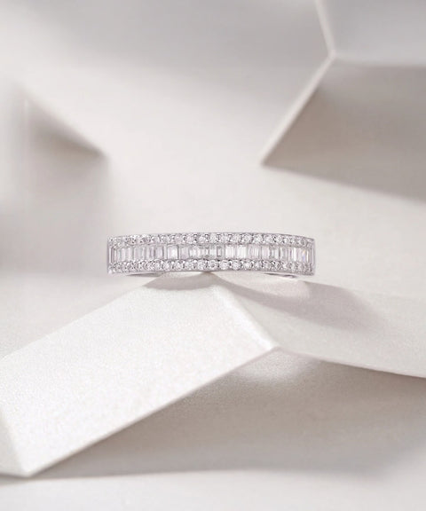 Pierścionek z moissanitem Lyra