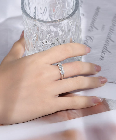 Pierścionek Moissanit Evolet