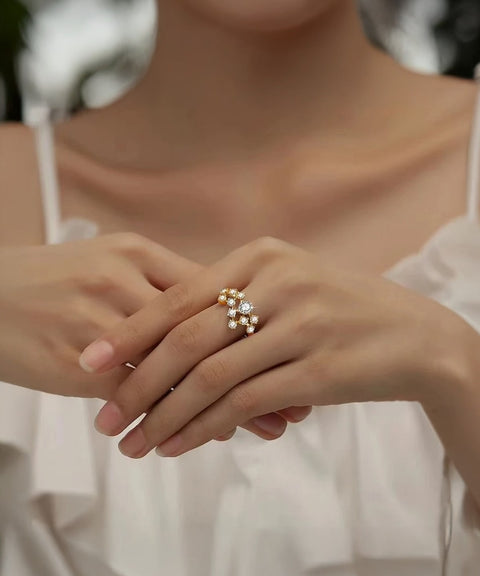 Pierścionek z moissanitem Canto