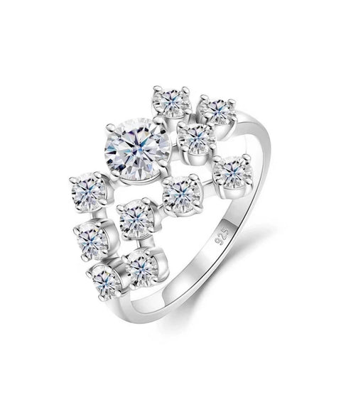 Pierścionek z moissanitem Canto