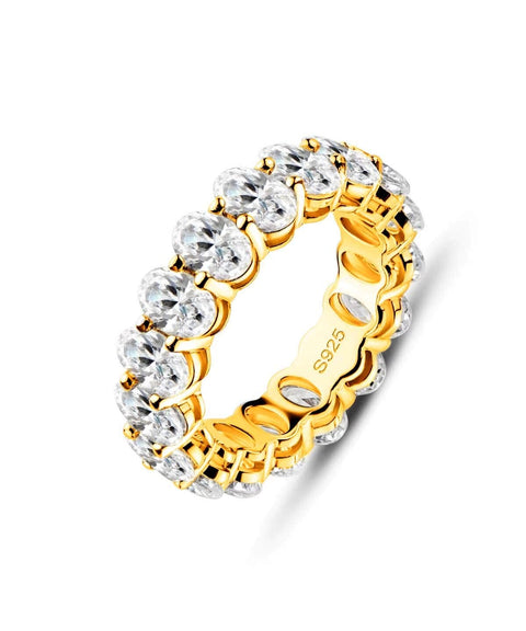 Pierścionek Moissanit Astrid - Złoty