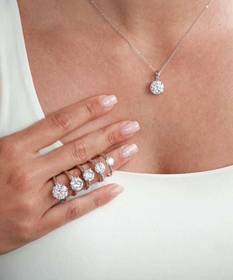 Naszyjnik moissanitowy San Bélle