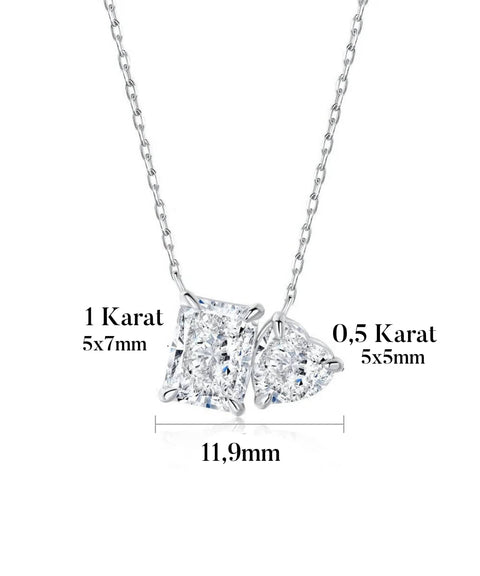 Naszyjnik z moissanitu Tivona