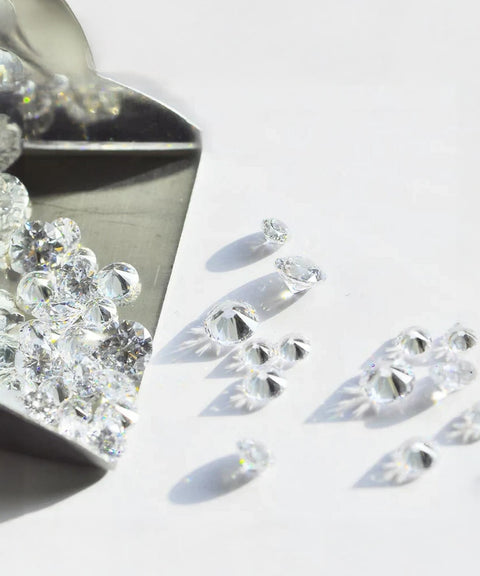 Luźne kamienie moissanitowe - szlif okrągły