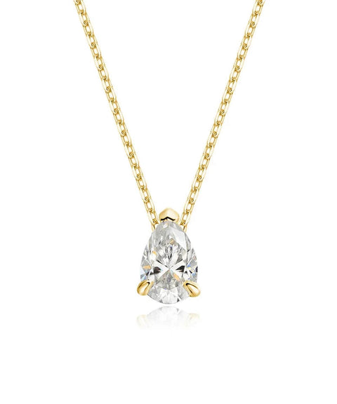 Naszyjnik Moissanit Fiora - Złoto