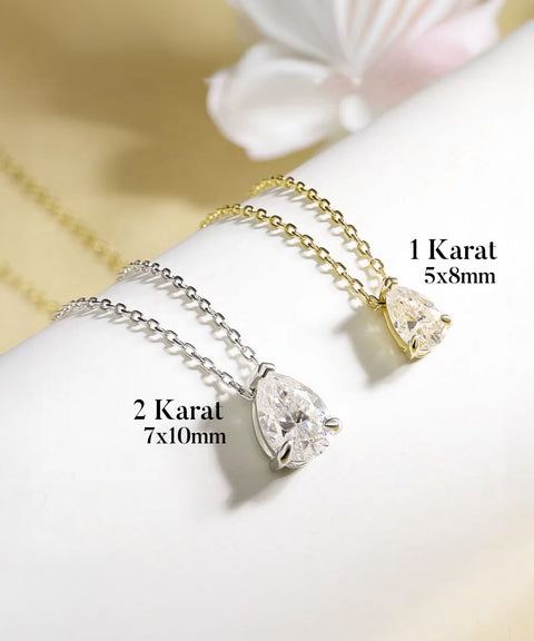 Naszyjnik Moissanit Fiora - Złoto