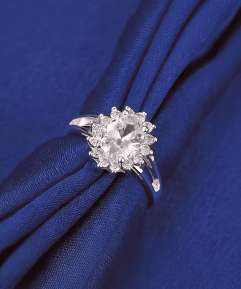 Pierścionek z Moissanitu Zaro