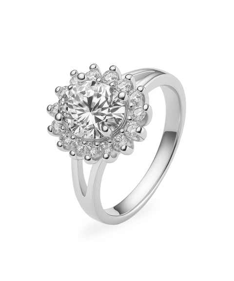 Pierścionek z Moissanitu Zaro