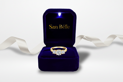 Moissanit Ring Aura - Gold