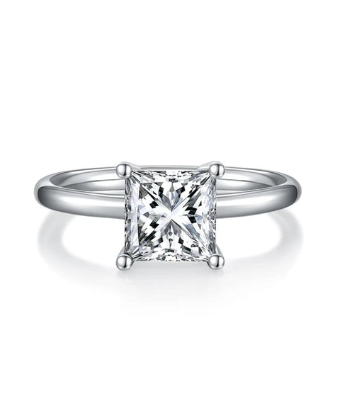 Pierścionek z moissanitem Diana