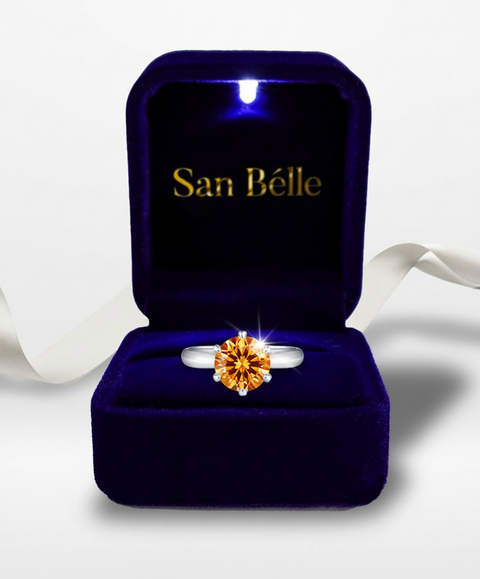 Moissanit Ring San Bélle Solara - Silber