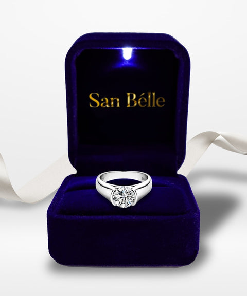 Pierścionek Moissanitowy Muse