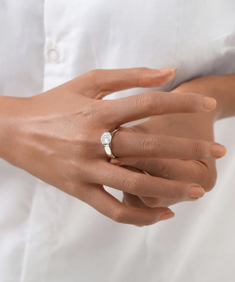 Pierścionek Moissanitowy Muse