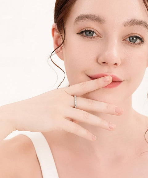 Moissanitowy pierścionek Celeste