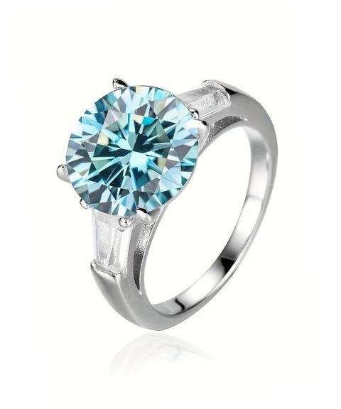 Pierścionek moissanitowy Nova