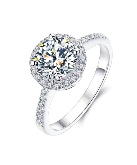 Pierścionek z moissanitem Stella