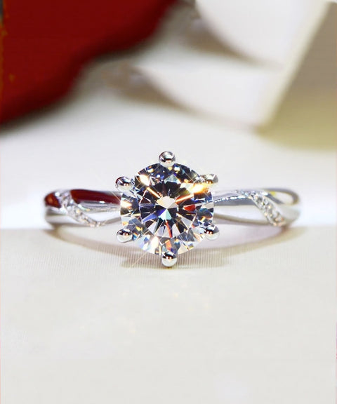 Pierścionek Moissanit Seraphina