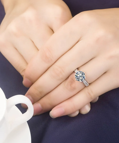 Moissanit-Ring Aurora