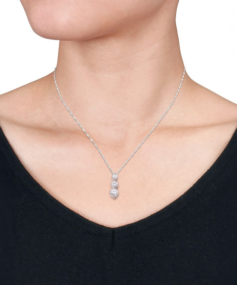 Naszyjnik moissanitowy Isolde