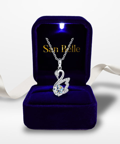 Naszyjnik moissanitowy Lyra (naszyjnik wiszący)