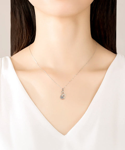 Naszyjnik moissanitowy Lyra (naszyjnik wiszący)